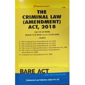Commercial's The Criminal Law (Amendment) Act, 2018 Bare Act 2023	